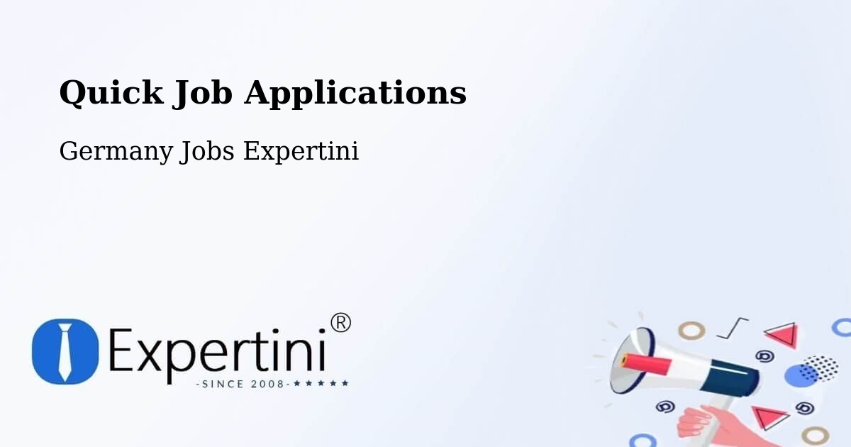 Quick Job Applications - Germany Jobs Expertini